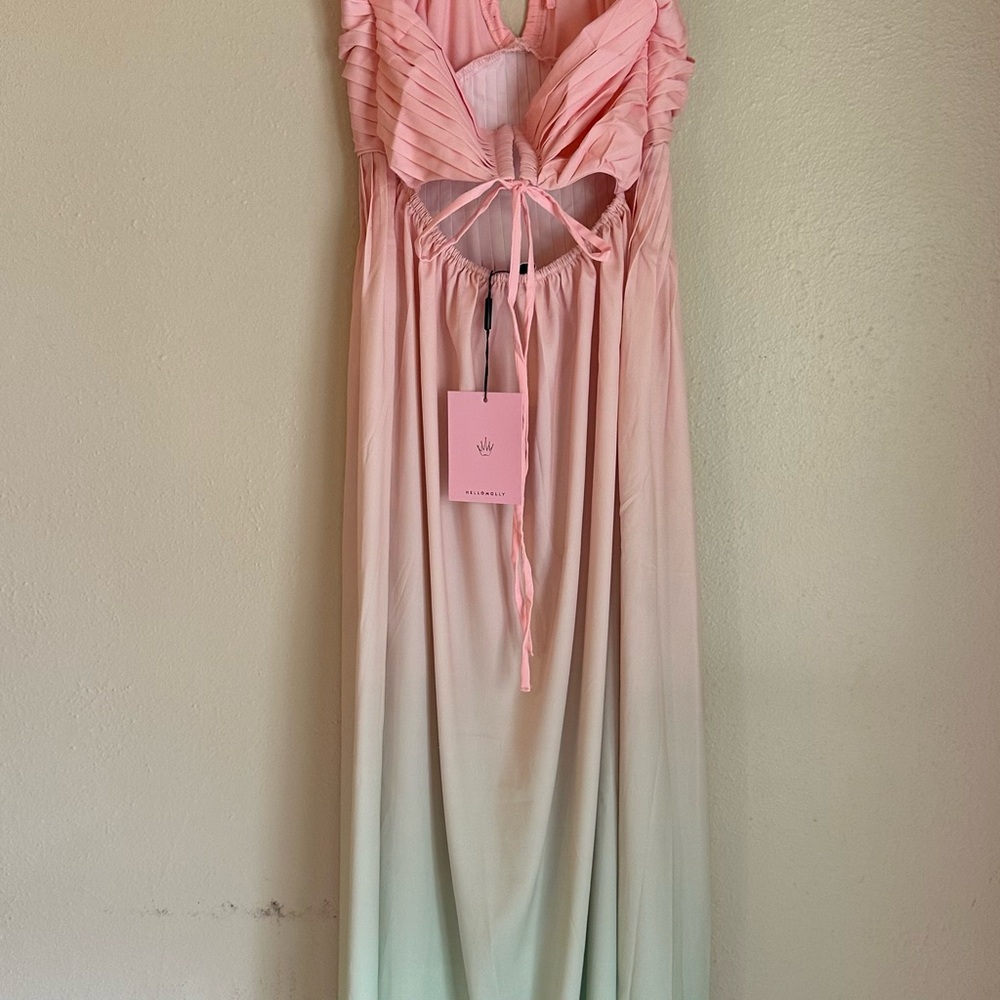 Hello Molly Pastel Pink and Green Maxi Dress - Picture 7 of 9